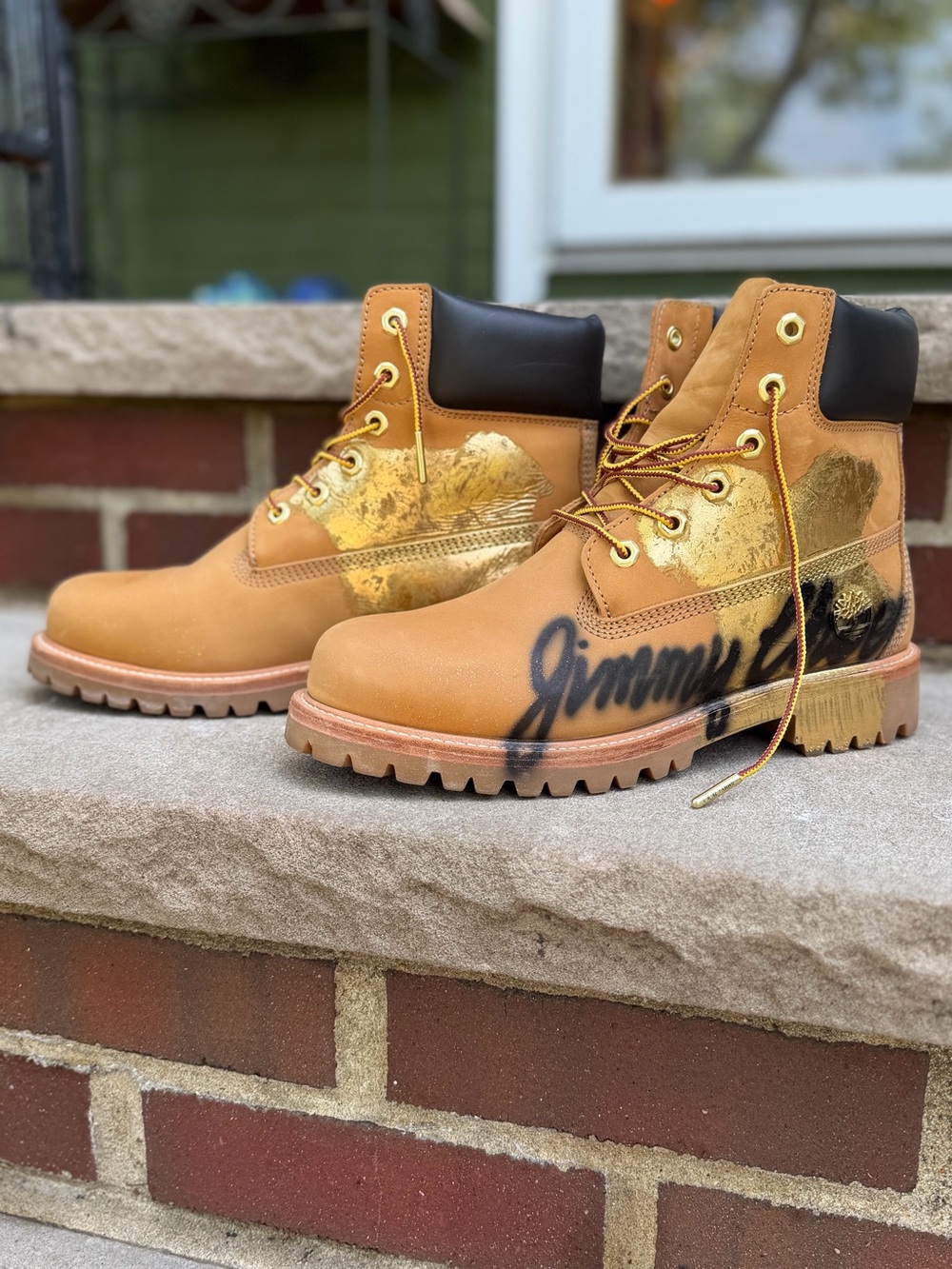 Jimmy Choo x Timberland Graffiti boots